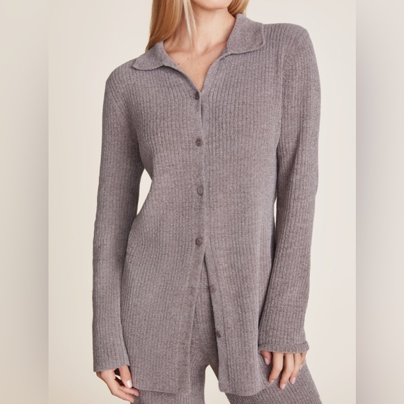 Barefoot Dreams Sweaters - Barefoot Dreams CozyChic Ultra Lite® Ribbed Button Down Cardigan Size M $138
